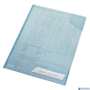 Folder Leitz Combifile, niebieski przezroczysty, folia 5 szt., 200 mic., 47260035